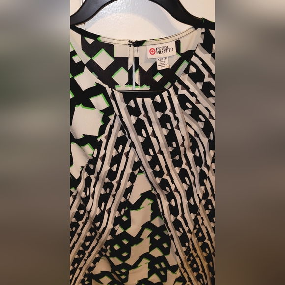 Peter Pilotto for Target Geometric Sleeveless Blouse XS NWOT - Picture 5 of 9